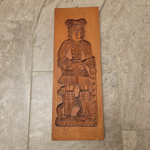 Dutch/German Wood Springerle King Cookie Board Mold Stamp Press Large 19" - Picture 1 of 7